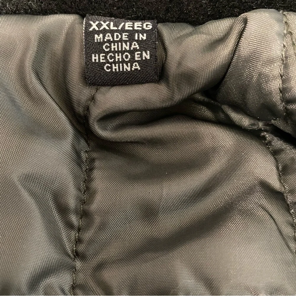 Weatherproof Mens Outerwear Black Quilted‎ Lining Removable Hood Pockets XXL